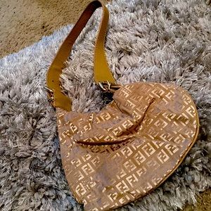 Vintage Fendi Zucchino Oyster bag